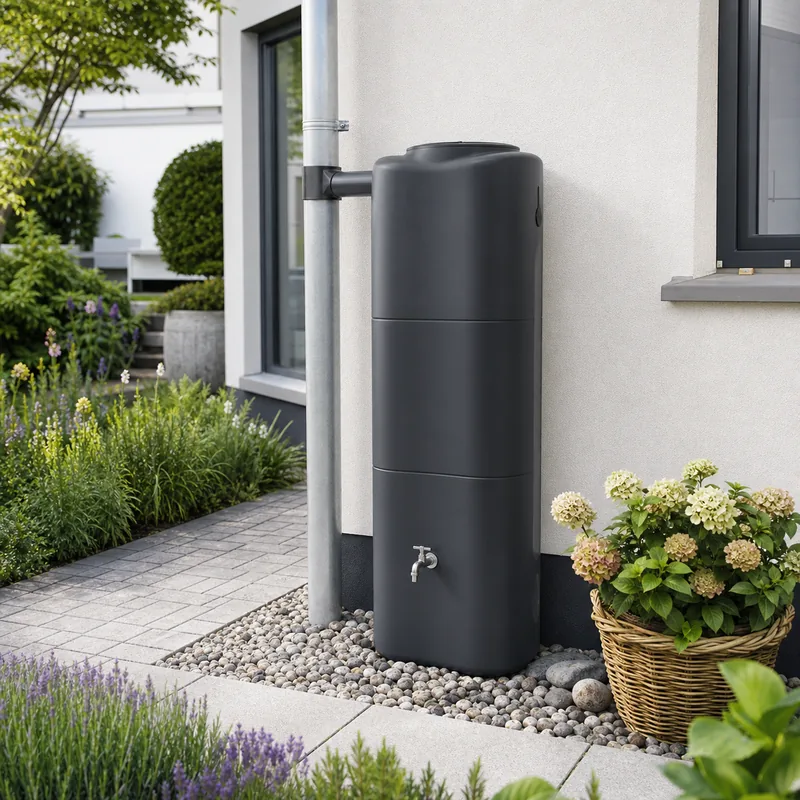 Regenwassertank am Haus